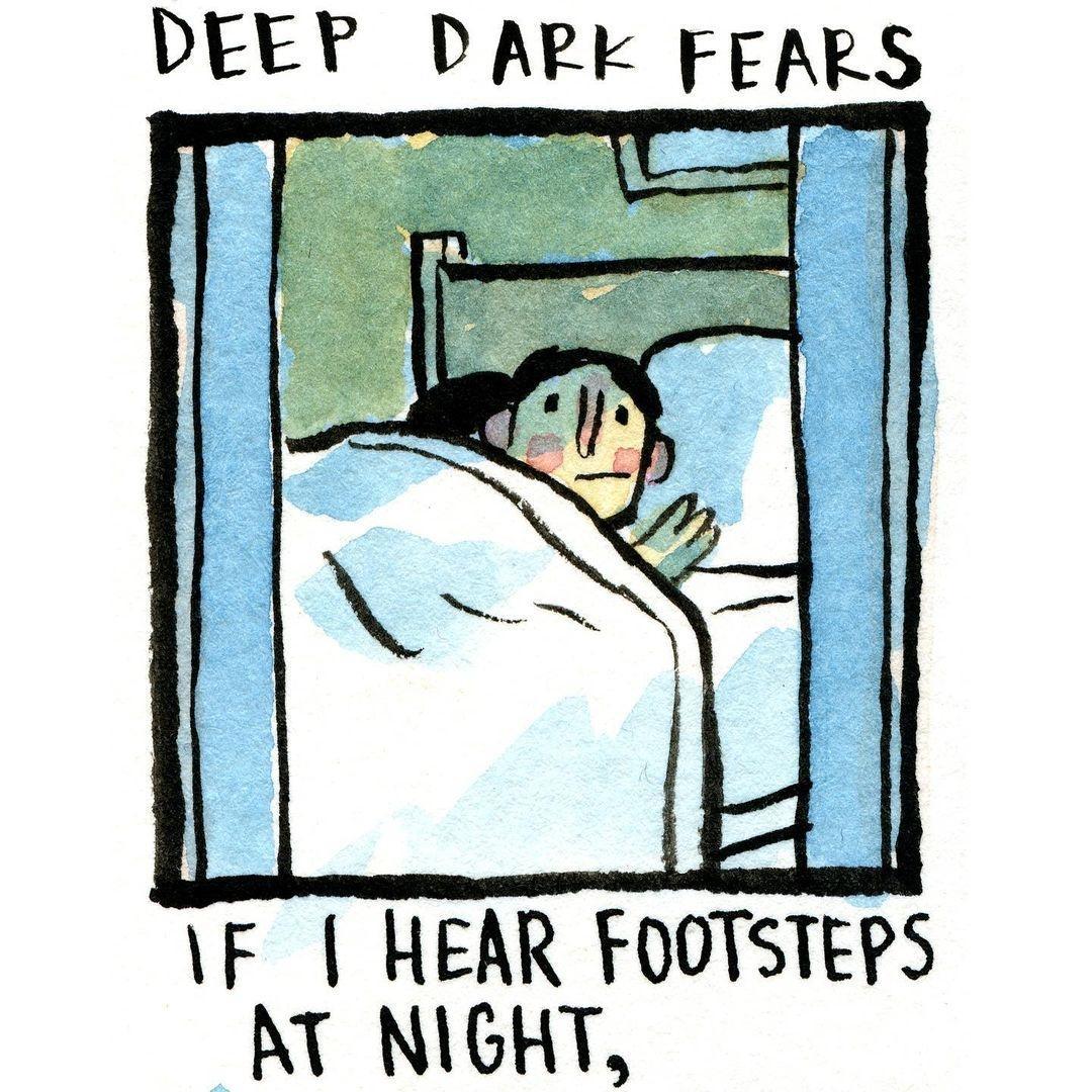 F HEAR OOTSTEPS AT NIGHT