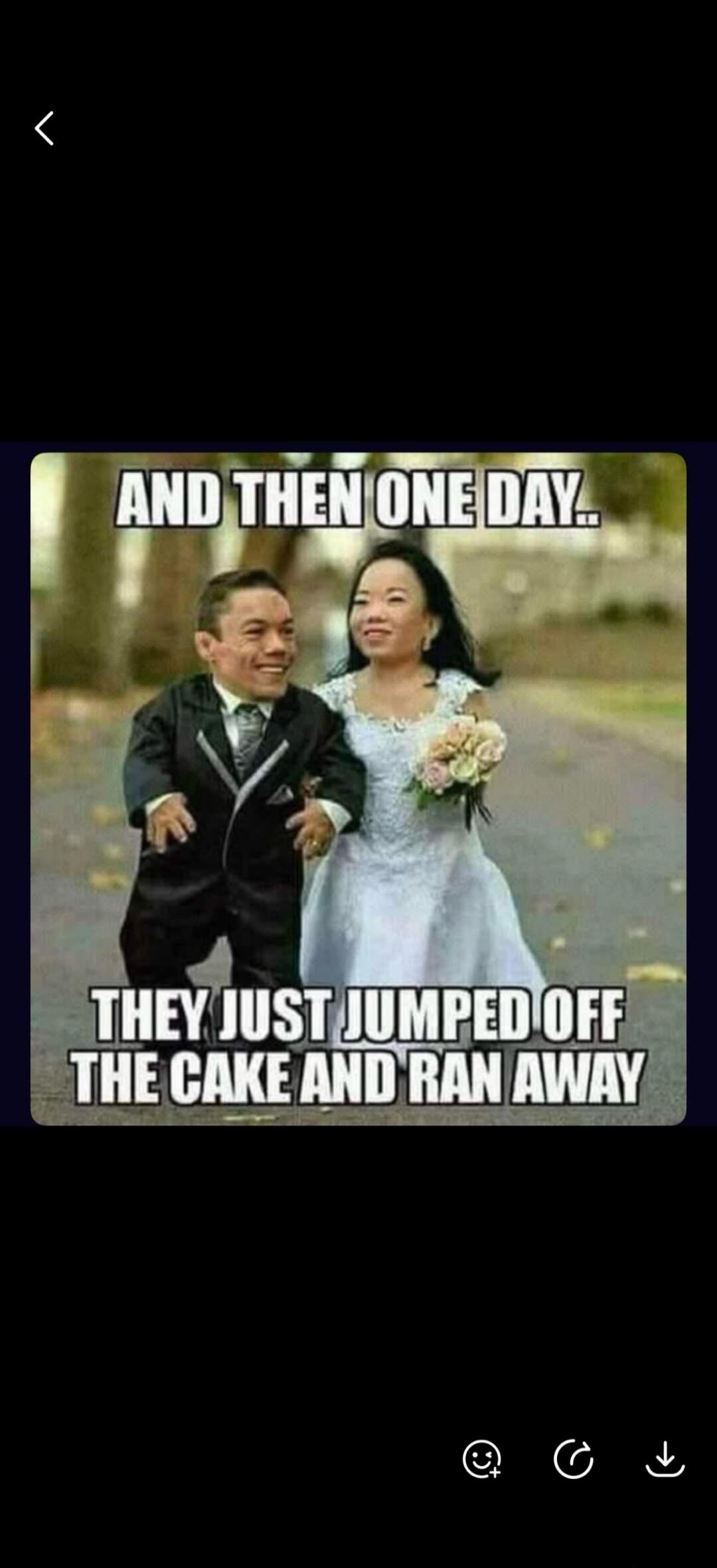 AND THEN ONE DAY.. THEY JUST JUMPED OFF THE CAKE AND RAN AWAY
