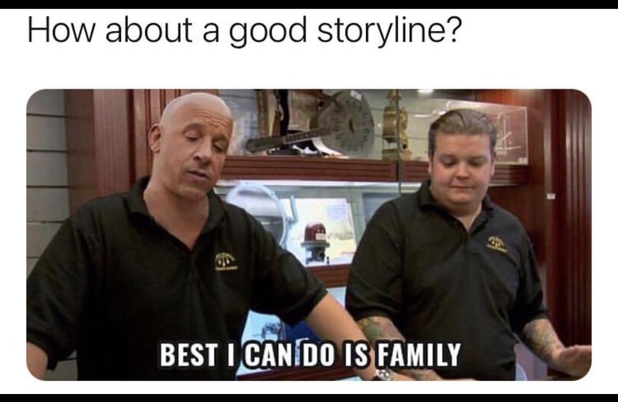 How about a good storyline BEST IMNDO ISJFAMILY