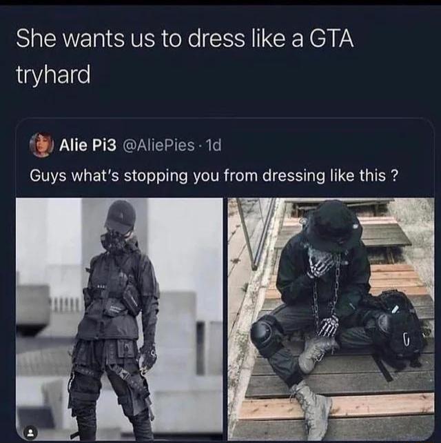 SUEAEINSIVER X CEREI VN tryhard Alie Pi3 AliePies 1d Guys whats stopping you from dressing like this