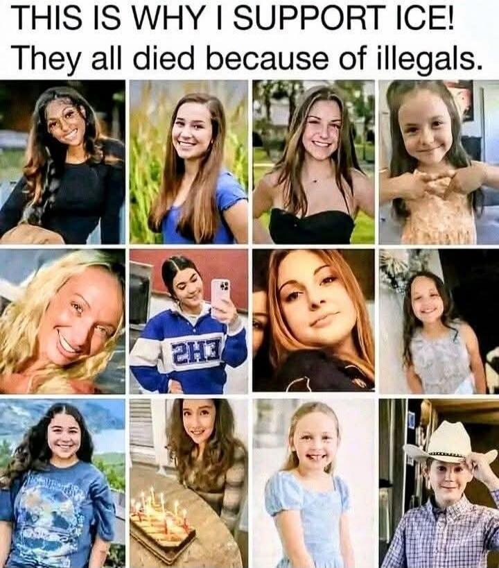 THIS IS WHY I SUPPORT ICE! They all died because of illegals.