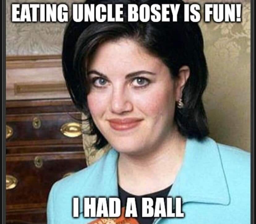 EATING UNCLE BOSEY IS FUN! I HAD A BALL