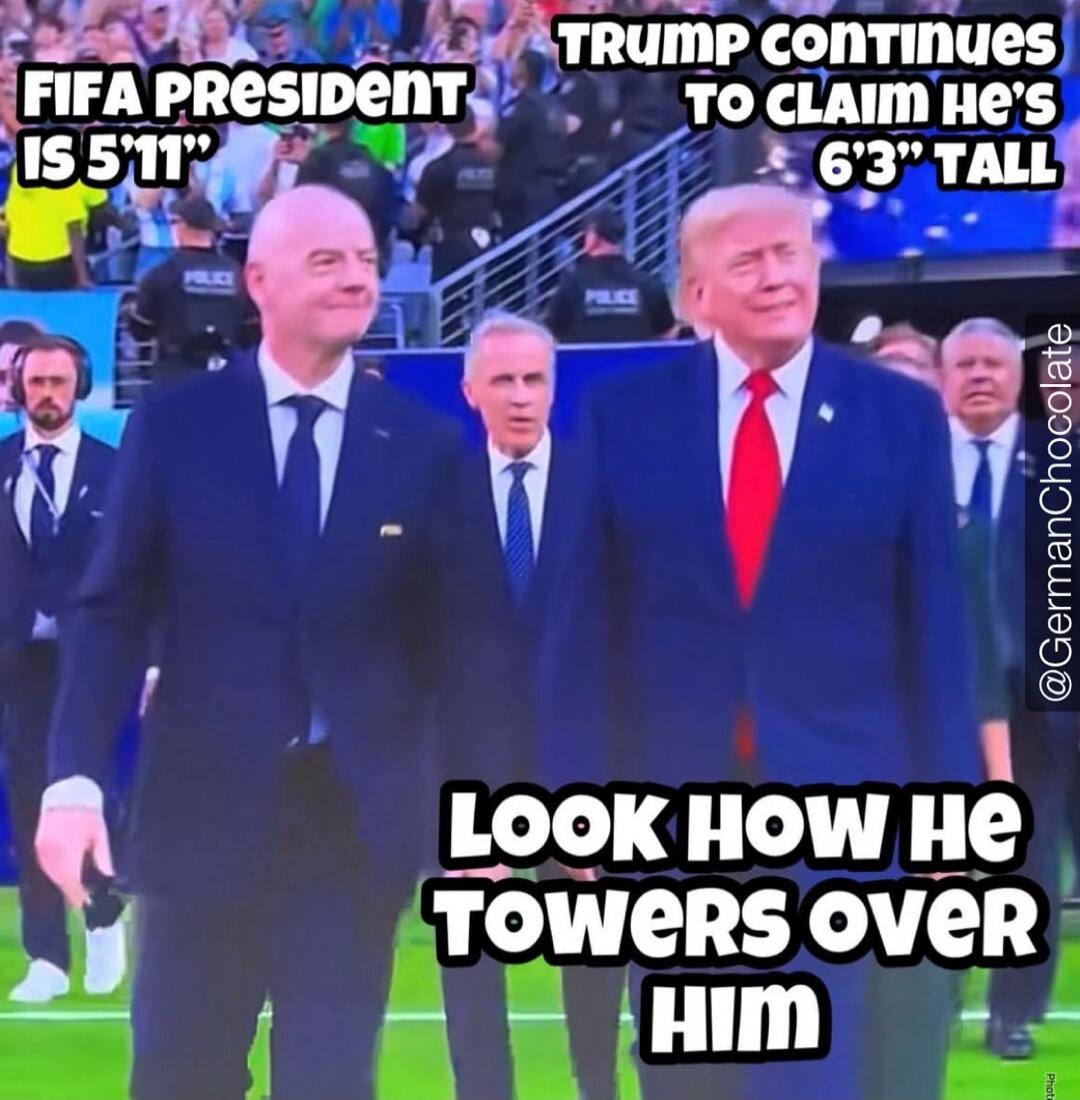 FIFA President is 5'11