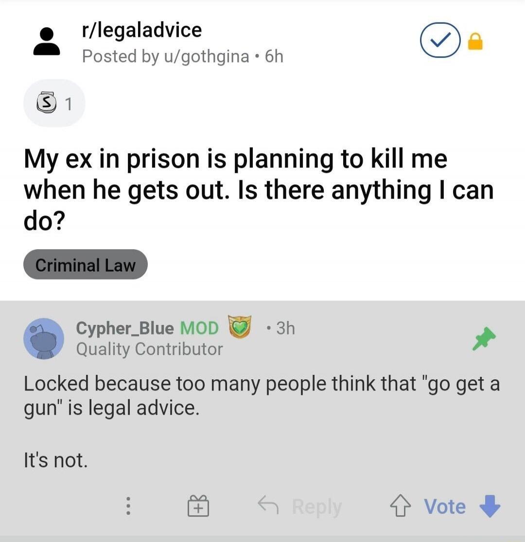 My ex in prison is planning to kill me when he gets out. Is there anything I can do? 

Locked because too many people think that 'go get a gun' is legal advice. It's not.