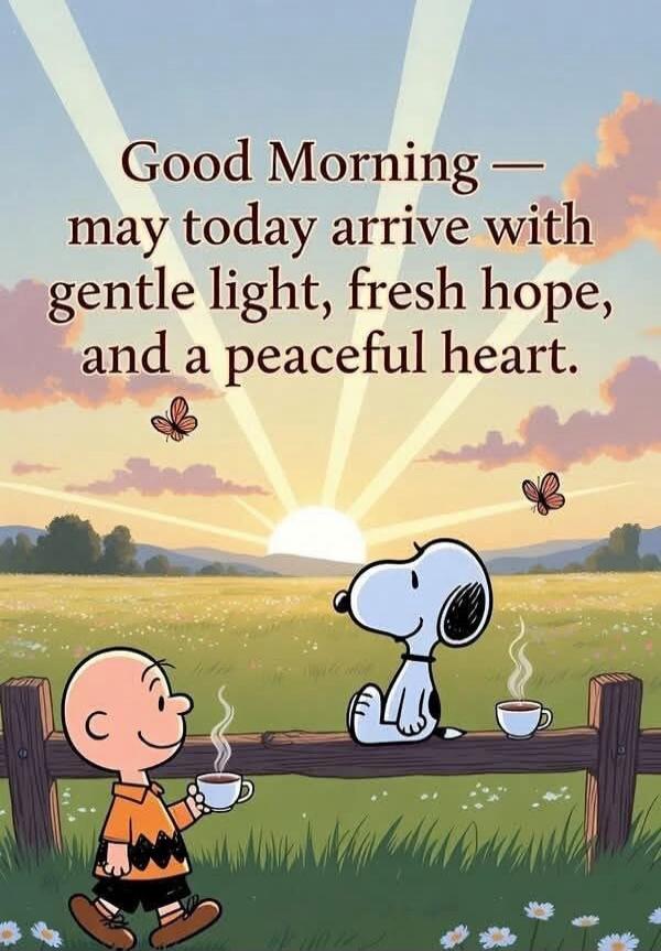 Good Morning — may today arrive with gentle light, fresh hope, and a peaceful heart.
