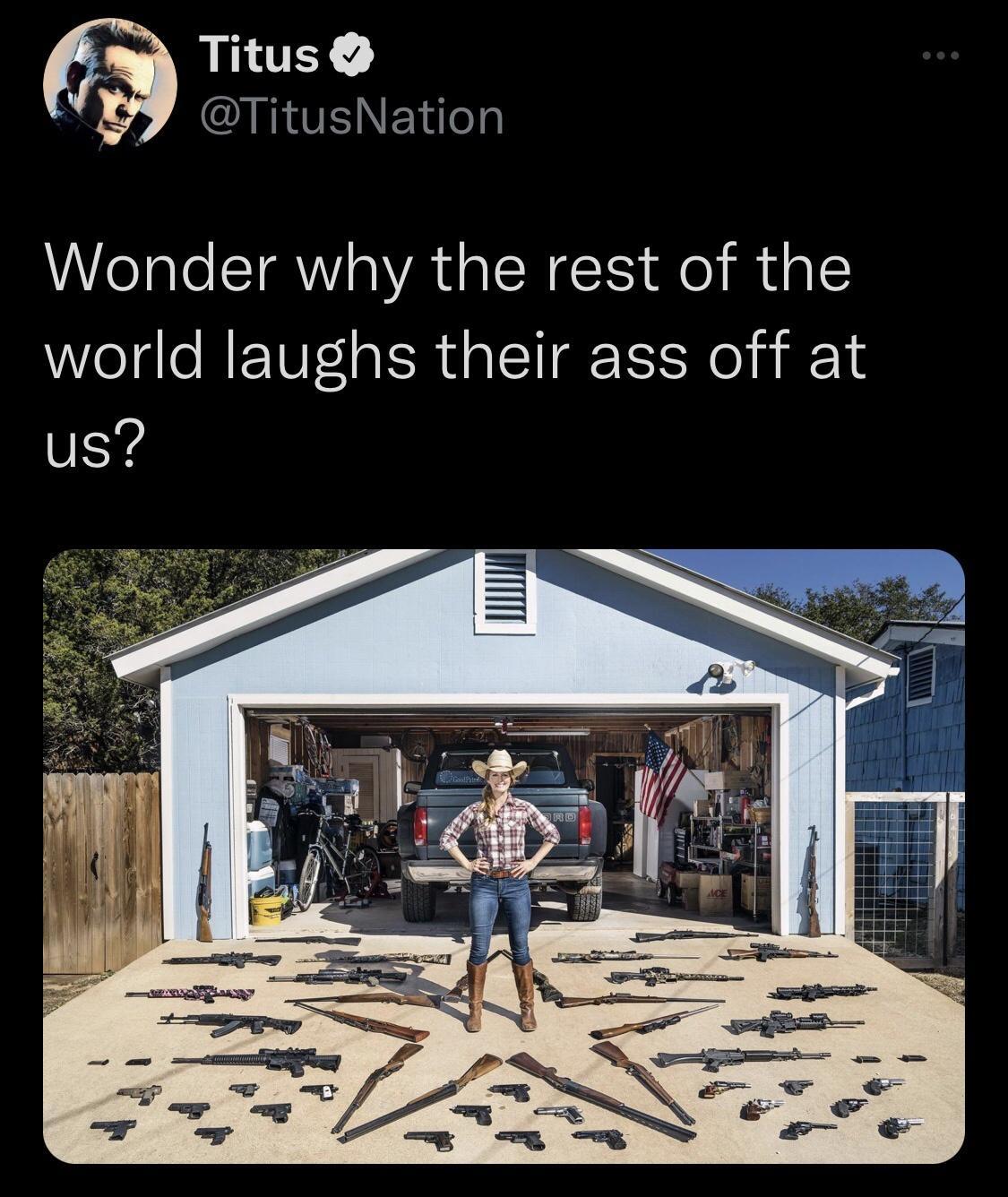 a Titus J TitusNation Wonder why the rest of the world laughs their ass off at