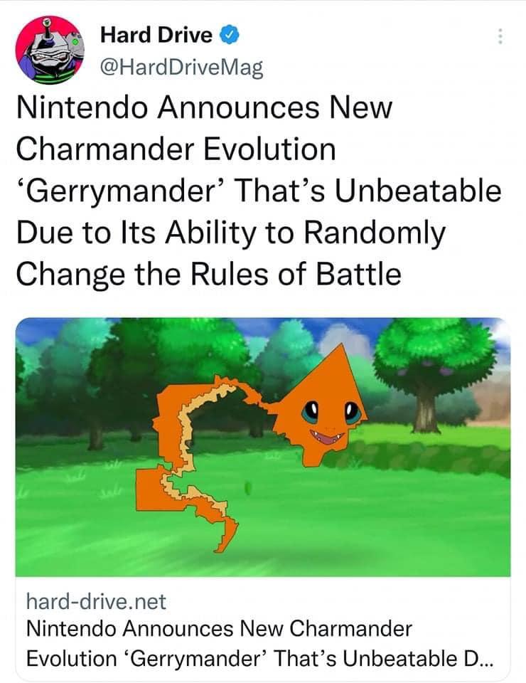 g Hard Drive HardDriveMag Nintendo Announces New Charmander Evolution Gerrymander Thats Unbeatable Due to Its Ability to Randomly Change the Rules of Battle hard drivenet Nintendo Announces New Charmander Evolution Gerrymander Thats Unbeatable D