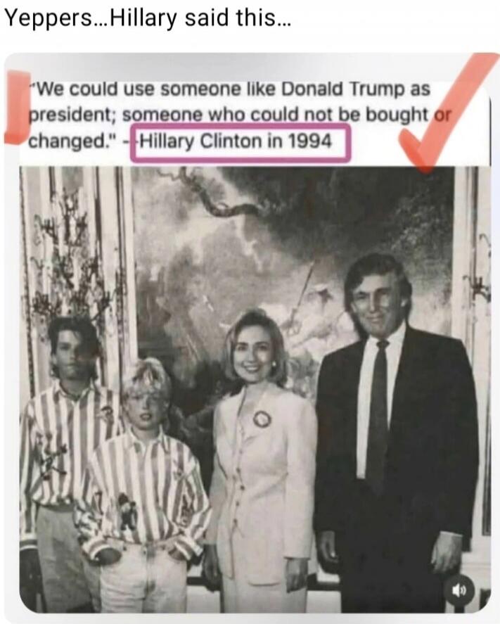 Yeppers...Hillary said this... 