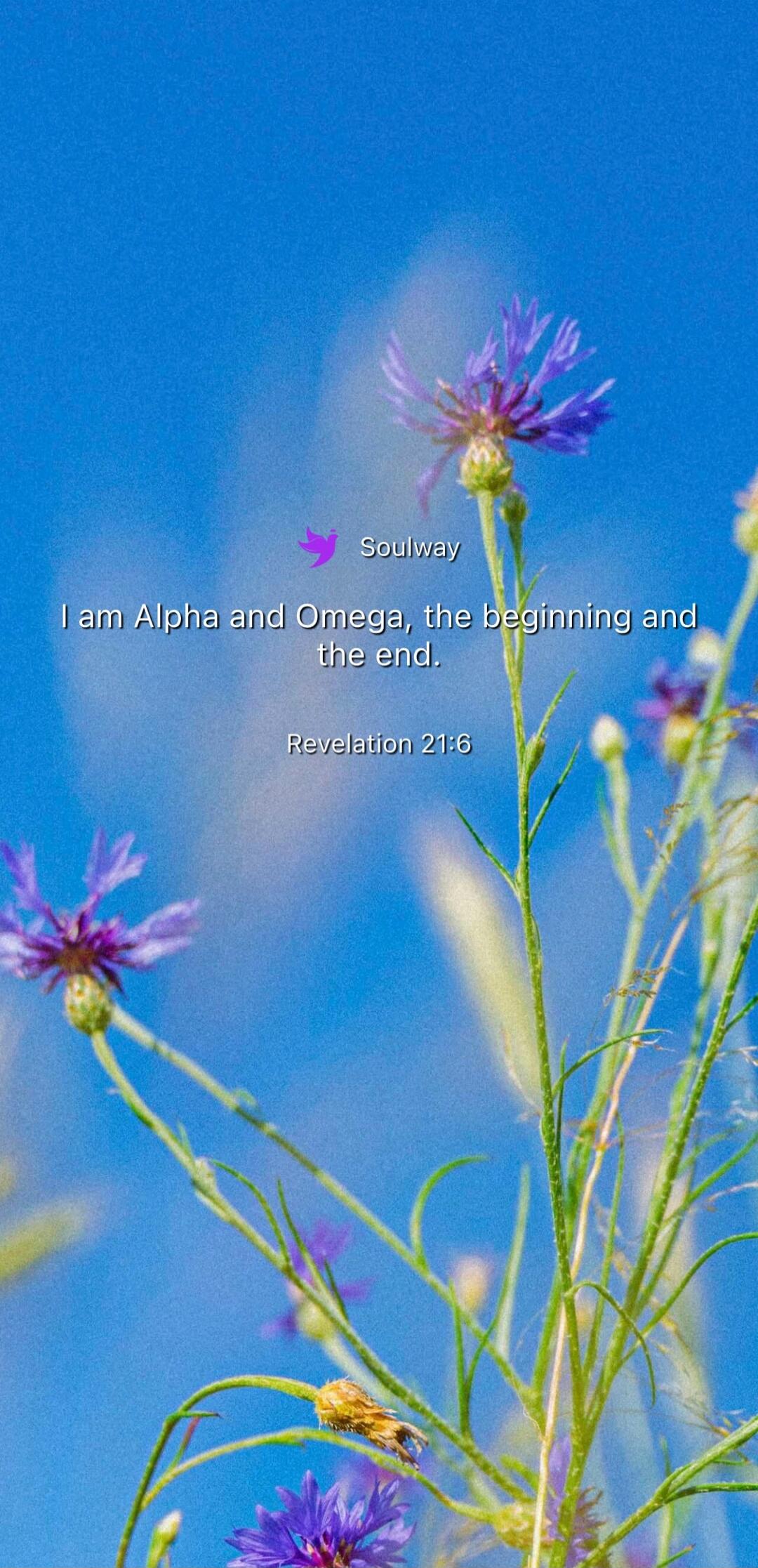 Soulway I am Alpha and Omega, the beginning and the end. Revelation 21:6