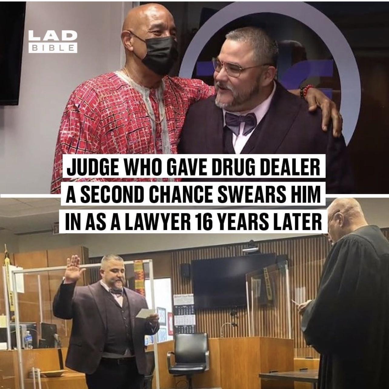 i JUDGE WHU GAVE DRUG DEALER Ve VAR AT S O A A SEGOND CHANGE SWEARS HIM INASALH IAWYEH 16 YEAHS lATEH