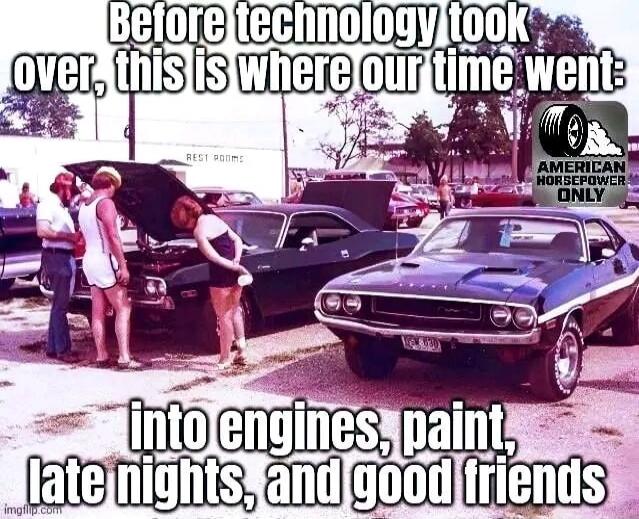 Before technology took over, this is where our time went: into engines, paint, late nights, and good friends