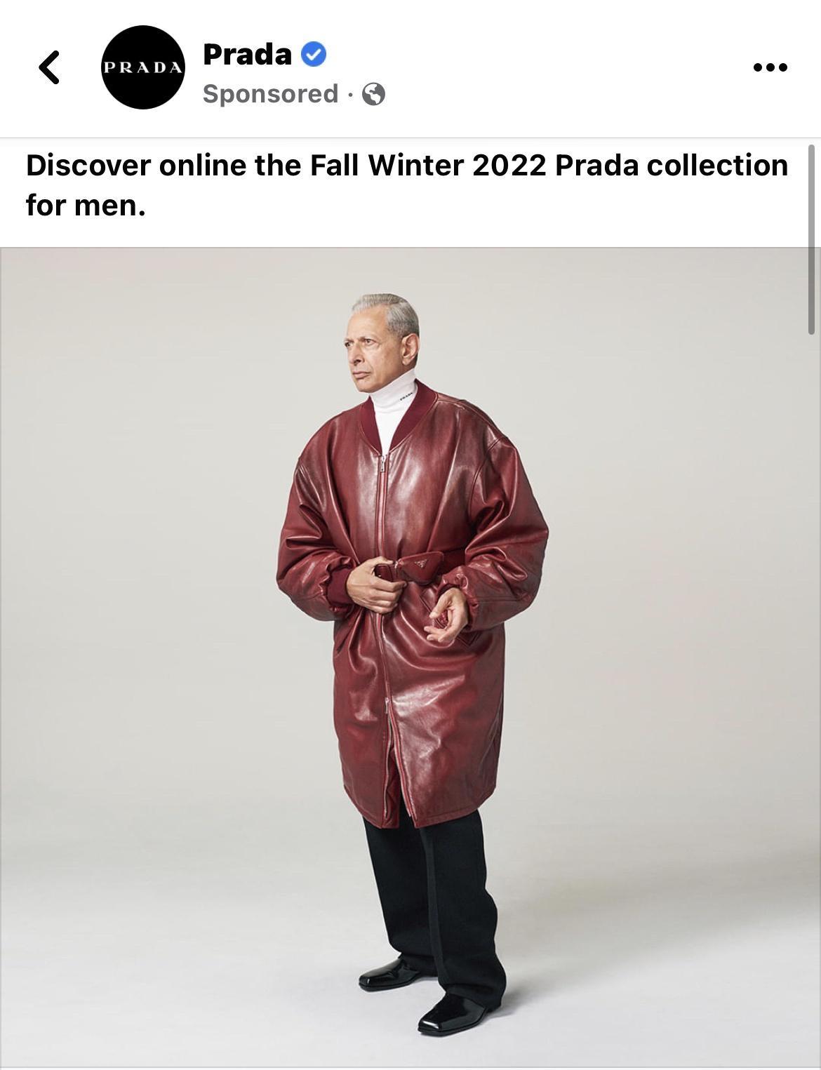 Prada v Sponsored Discover online the Fall Winter 2022 Prada collection for men