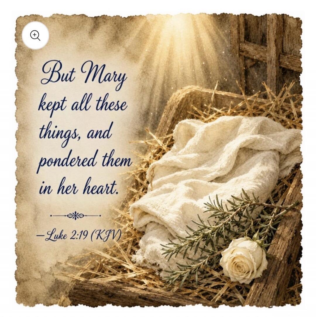 But Mary kept all these things, and pondered them in her heart. - Luke 2:19 (KJV)