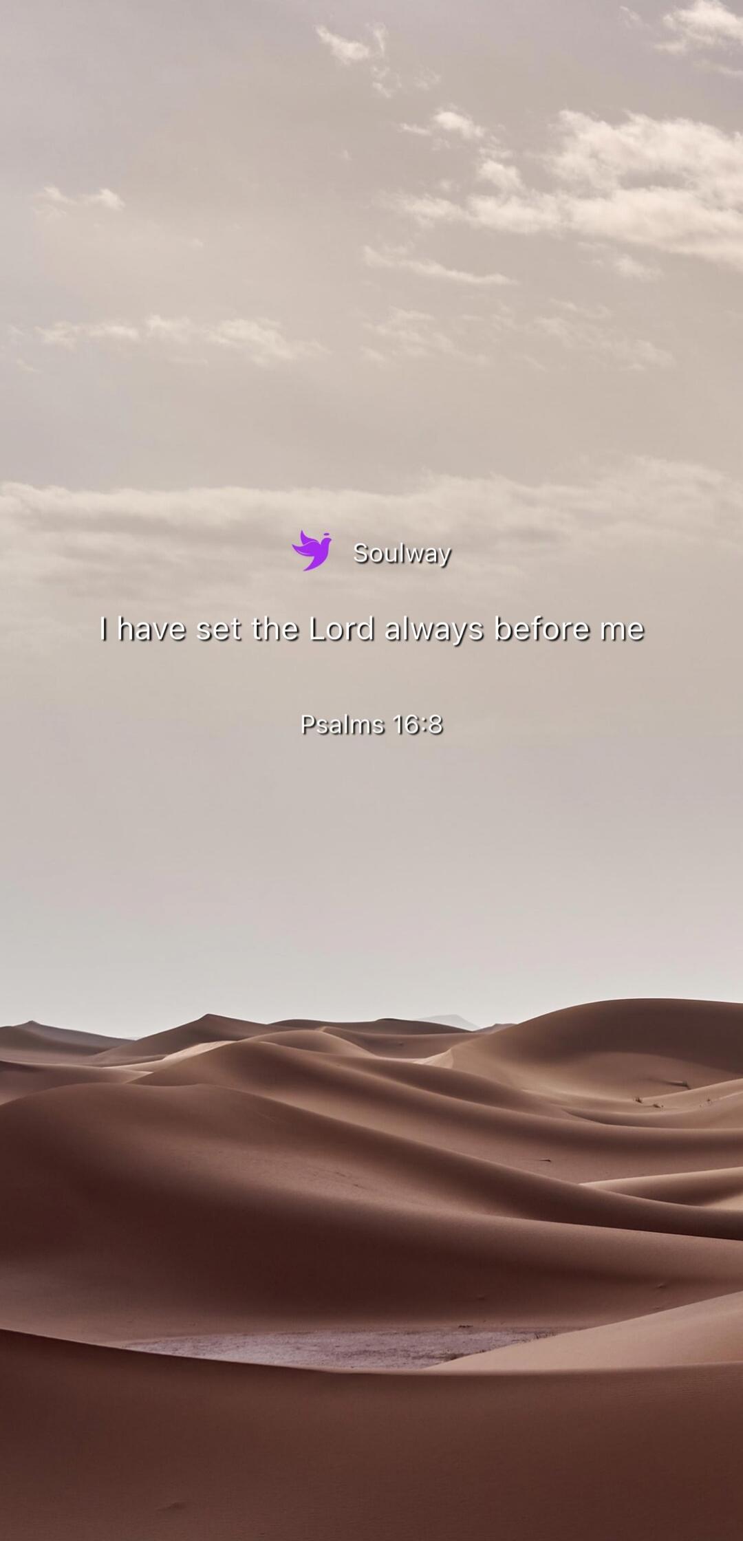 Soulway I have set the Lord always before me Psalms 16:8
