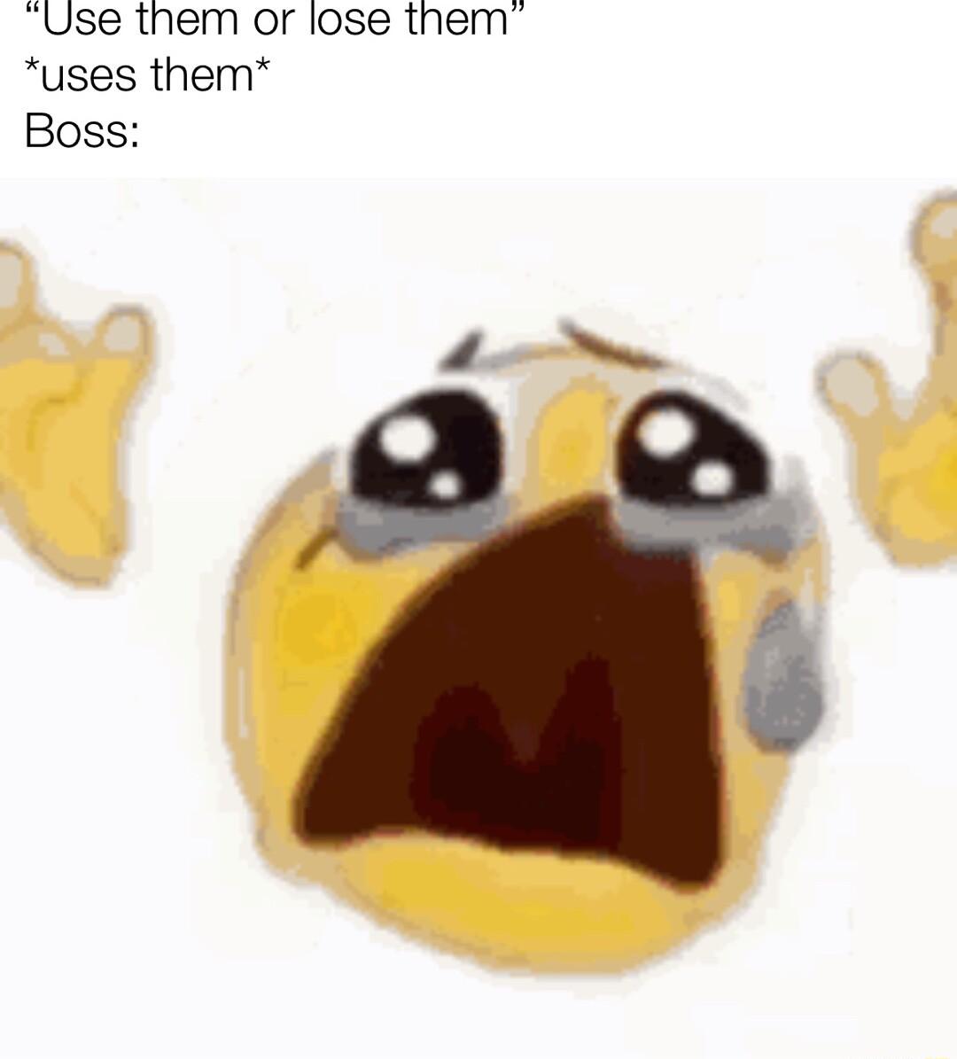 Use them or lose them uses them Boss