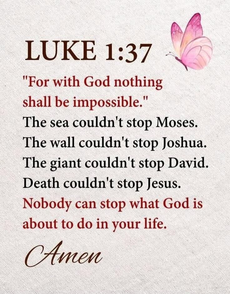 LUKE 1:37 