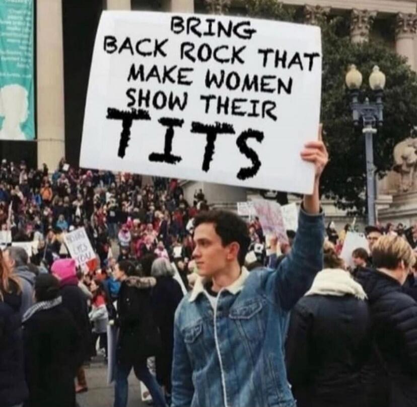 BRING BACK ROCK THAT MAKE WOMEN SHOW THEIR TITS