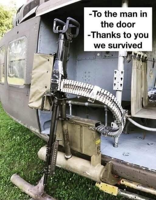 -To the man in the door
-Thanks to you we survived