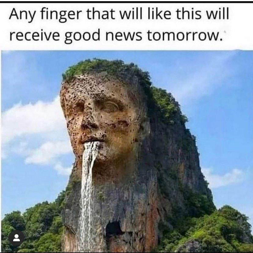 Any finger that will like this will receive good news tomorrow