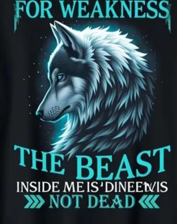 FOR WEAKNESS THE BEAST INSIDE ME IS 'DINEEVIS NOT DEAD
