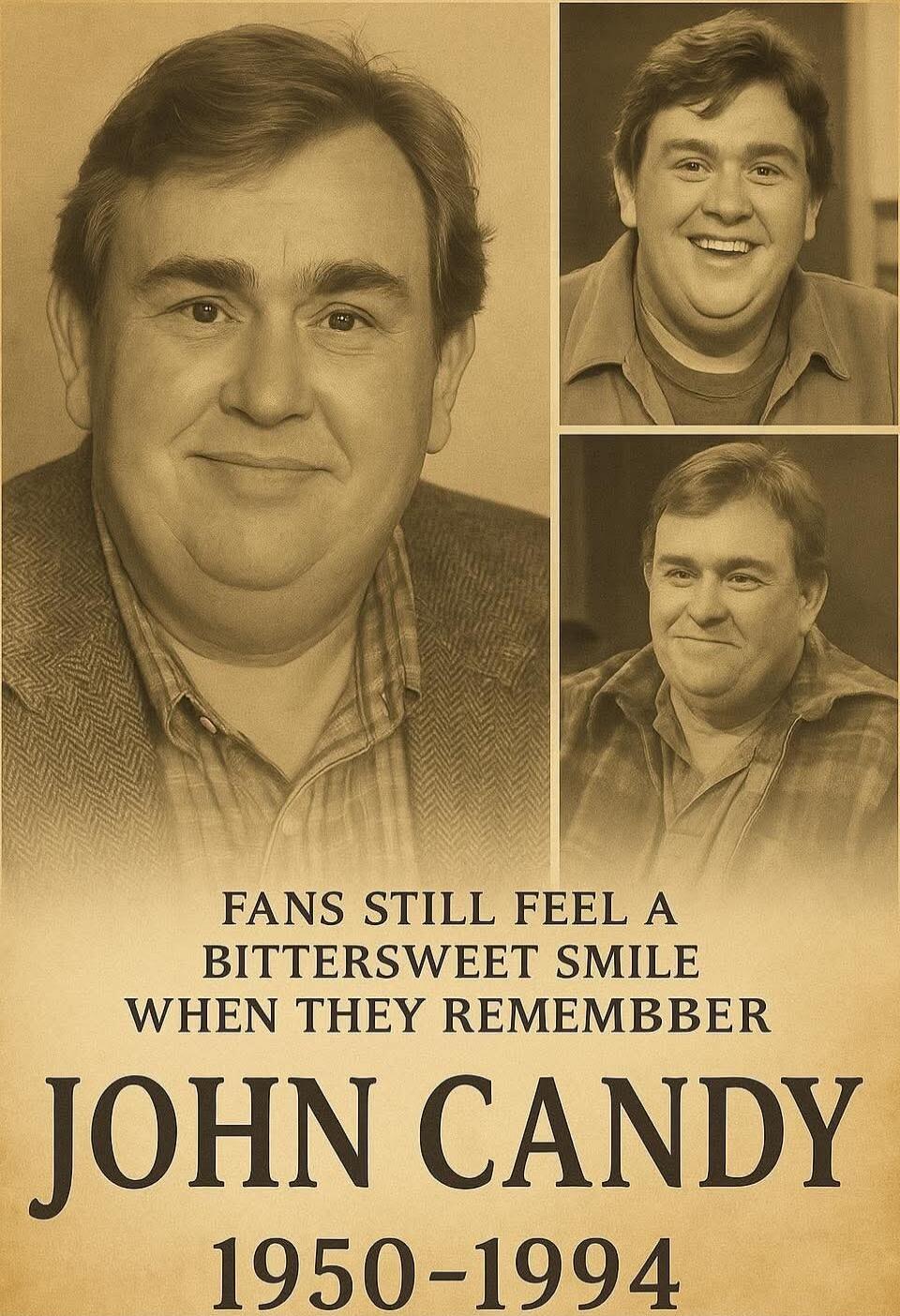 FANS STILL FEEL A BITTERSWEET SMILE WHEN THEY REMEMBER JOHN CANDY 1950-1994