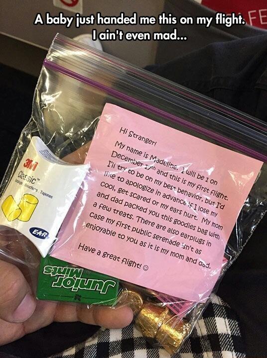 4 e A boby ilust handedme this on my flight t aint even mad