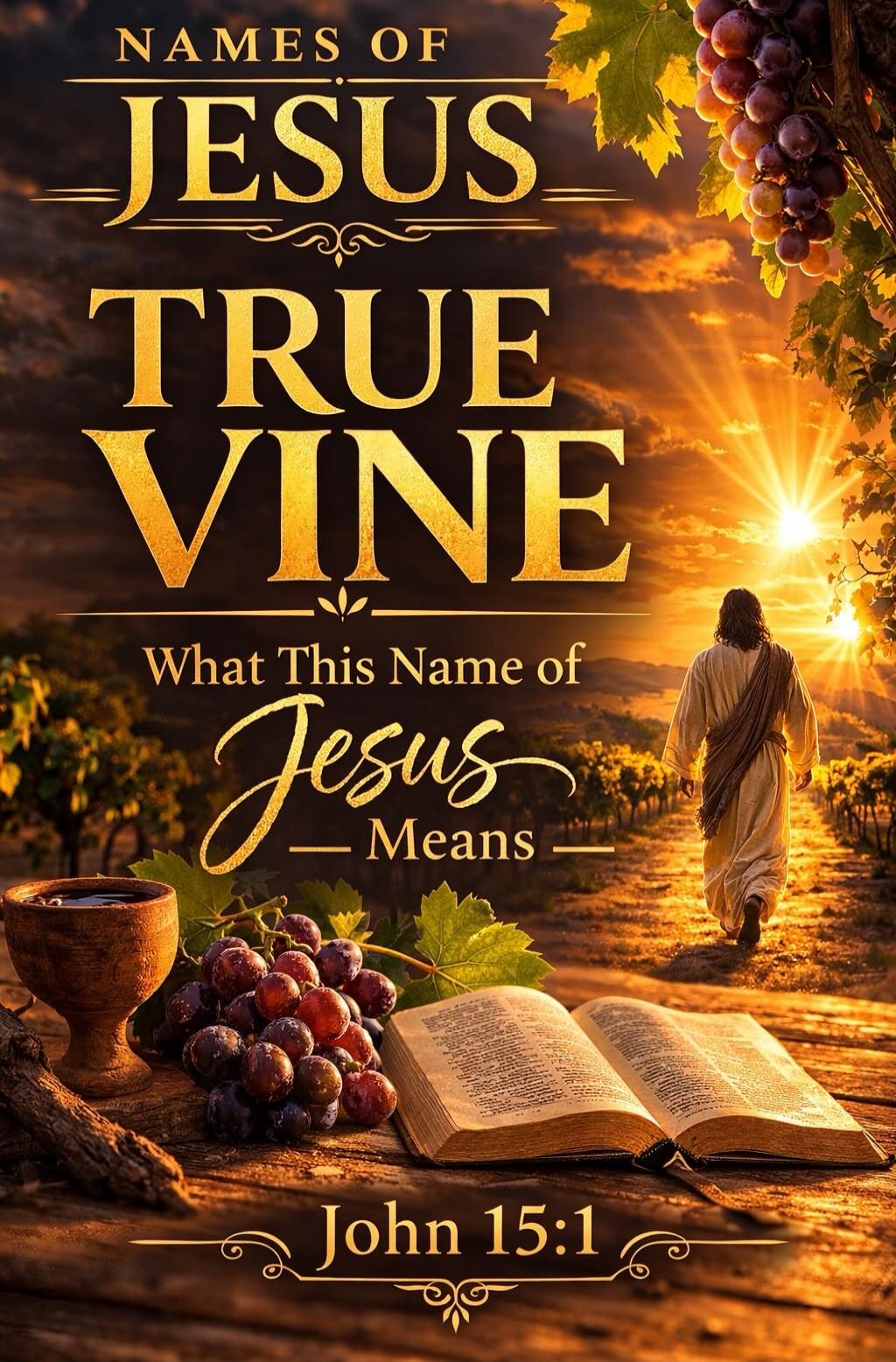 NAMES OF JESUS TRUE VINE What This Name of Jesus Means John 15:1