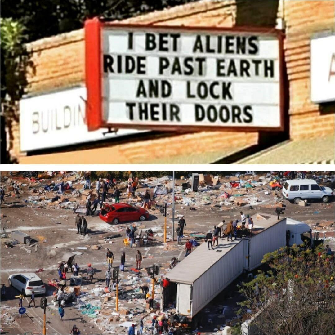 1 BET ALIENS RIDE PAST EARTH _AND LOCK THEIR DOORS