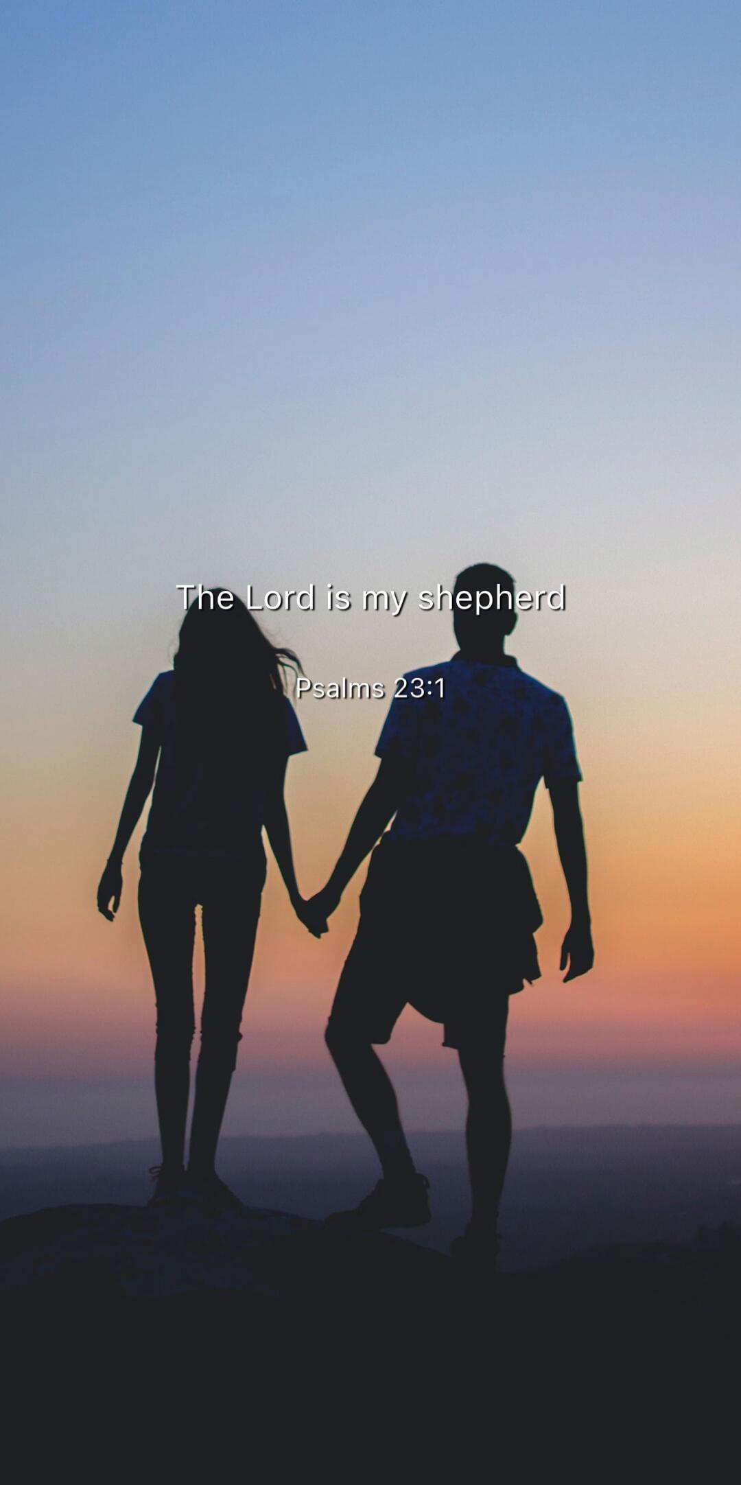 The Lord is my shepherd
Psalms 23:1