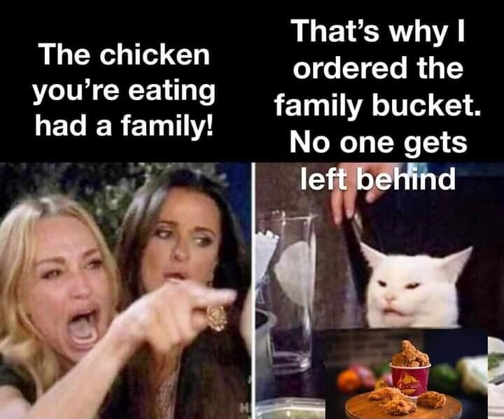RLEVGRT A Thechicksn ordered the o e featl_g LETLTTIA T 1 ac atamily No one gets S