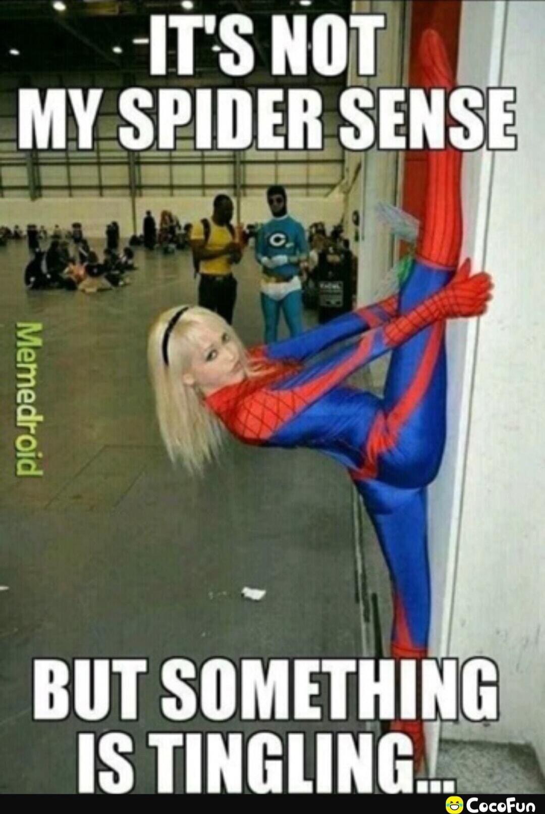 IT'S NOT MY SPIDER SENSE BUT SOMETHING IS TINGLING...