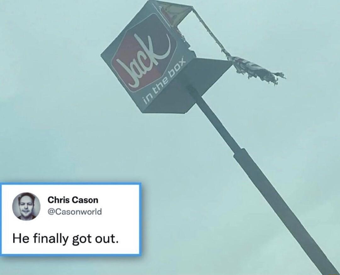 Chris Cason Caconworld He finally got out