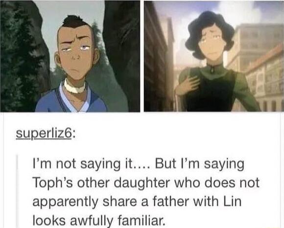 Im not saying it But Im saying Tophs other daughter who does not apparently share a father with Lin looks awfully familiar