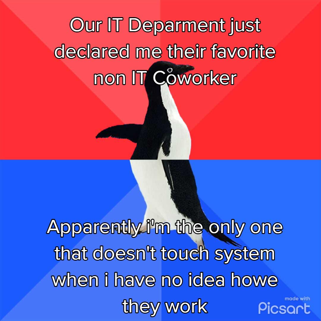 QuilliT Beparment just R SR EVeE nomlIl Coworker Apparentlyfifmbiiie onlyone B CloESA oIS i Wi i Ve aeiteltHalel V UASAVIOI S Picsart