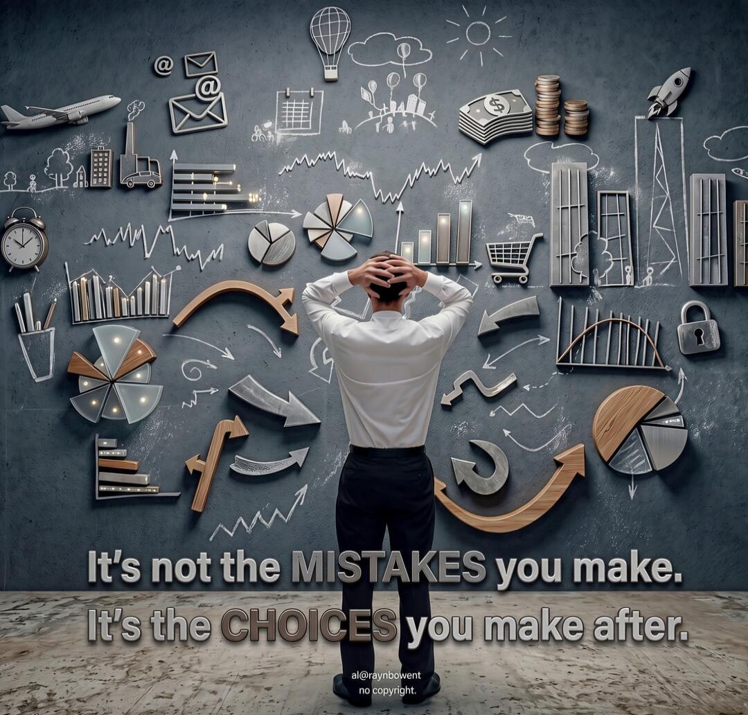 It's not the MISTAKES you make. It's the CHOICES you make after.