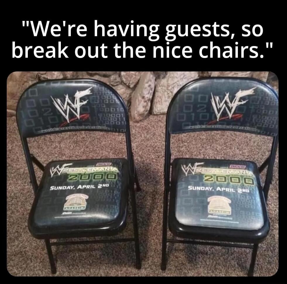 Were having guests so break out the nice chairs 5