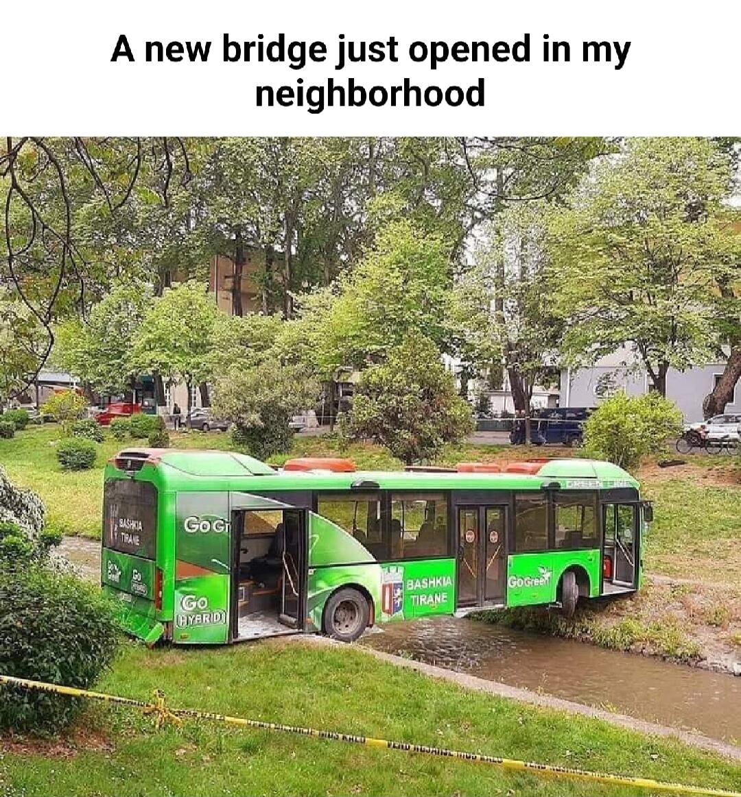 A new bridge just opened in my neighborhood