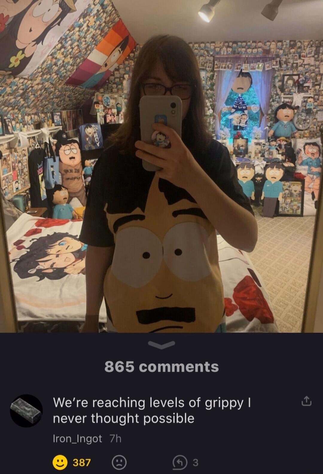 865 comments 2 g i i LN Were reaching Ievgls of grippy never thought possible Iron_ingot 7h 87 OF