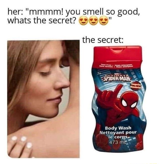 her mmmm you smell so good whats the secret e2eses the secret Body Wash Nettoyant pour leicorpse o 473 MY