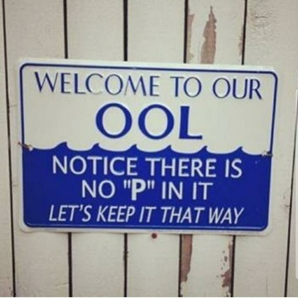 WELCOME TO OUR OOL NOTICE THERE IS NO PIN IT LETS KEEP IT THAT WAY BNE