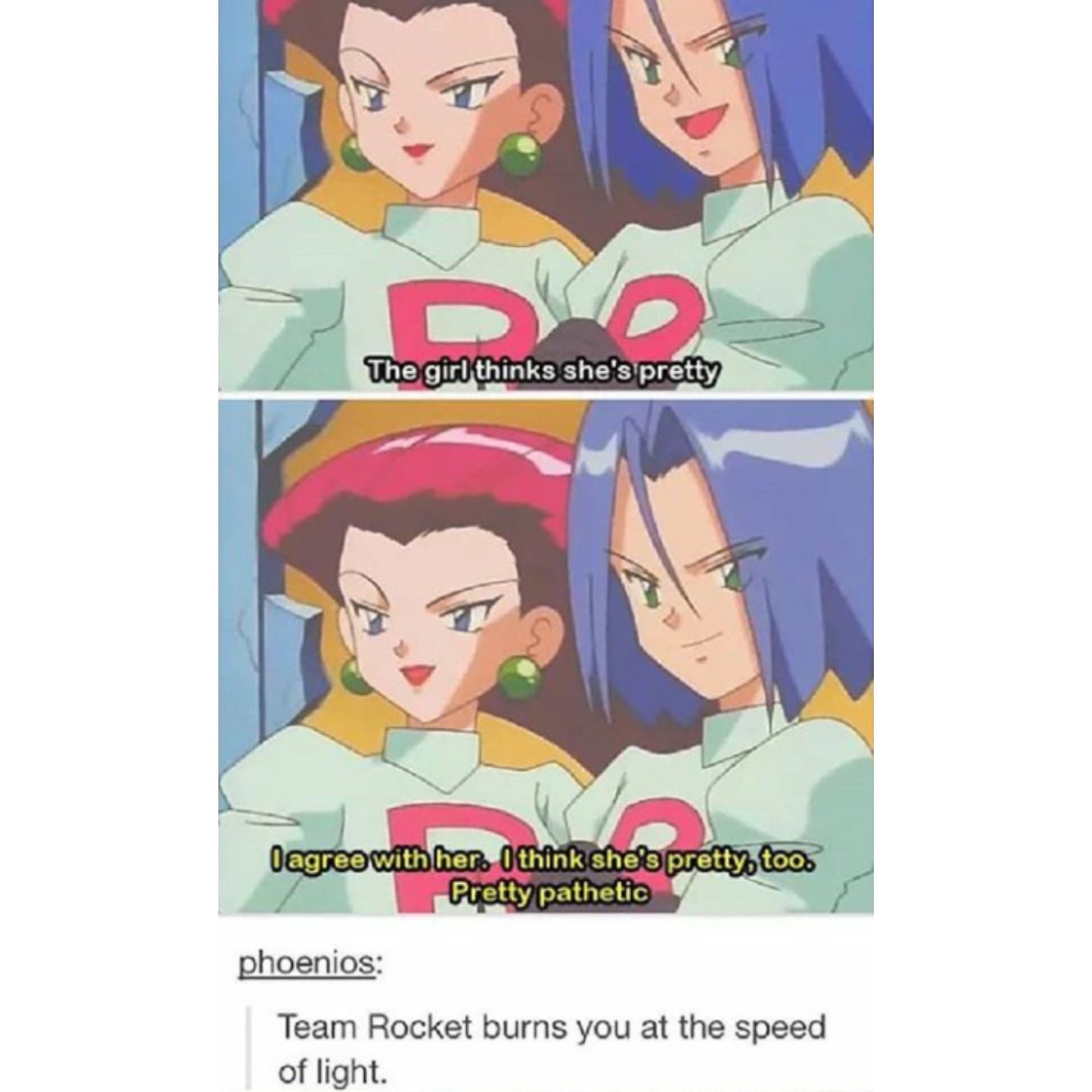 phoenios Team Rocket burns you at the speed of light