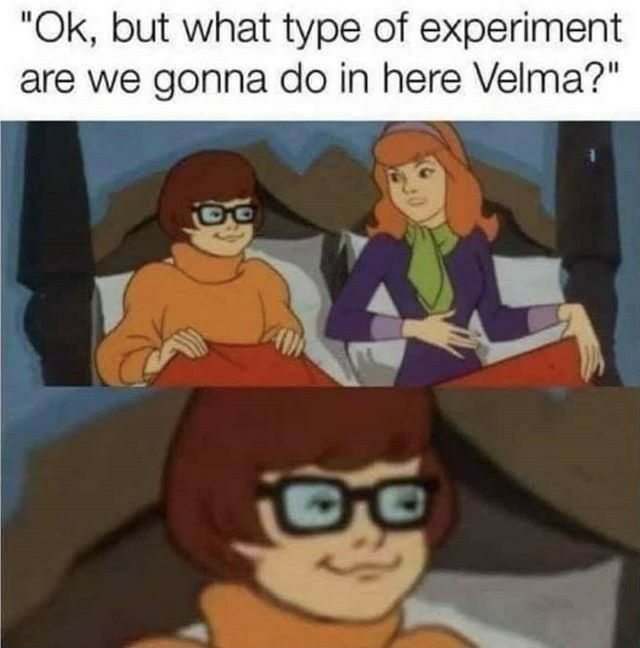 Ok but what type of experiment are we gonna do in here Velma