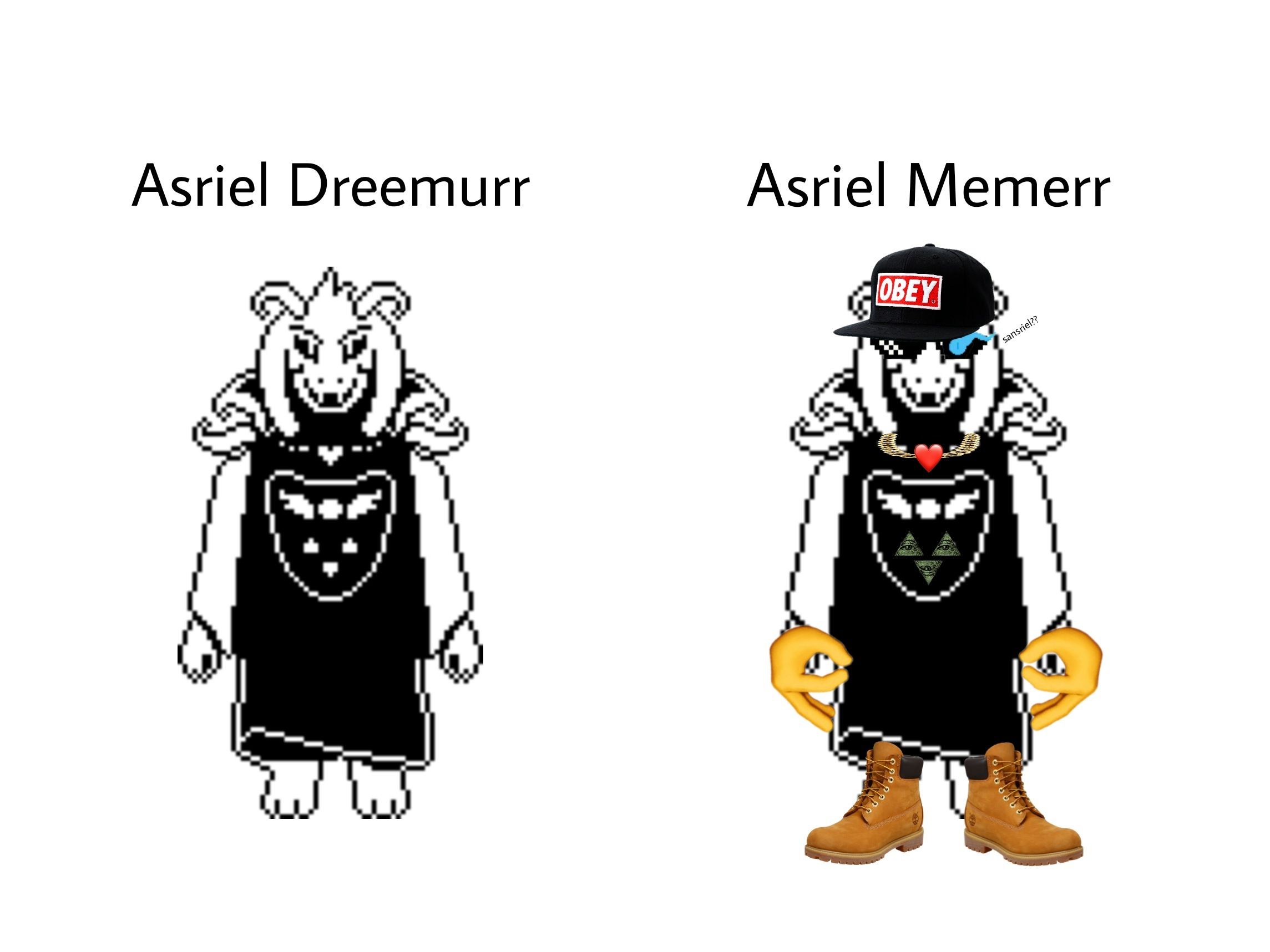 Asriel Dreemurr Asriel Memerr