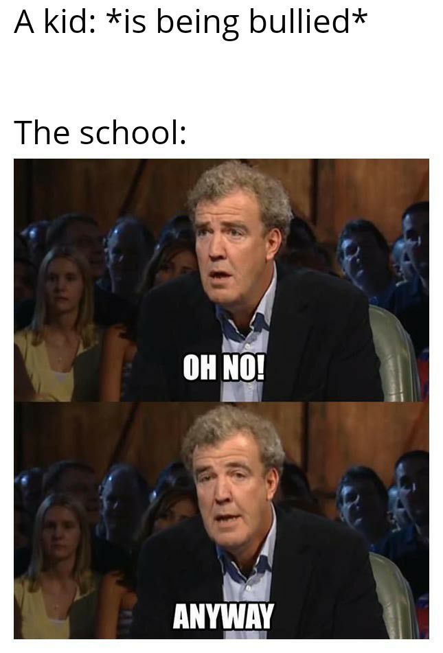 A kid is being bullied The school