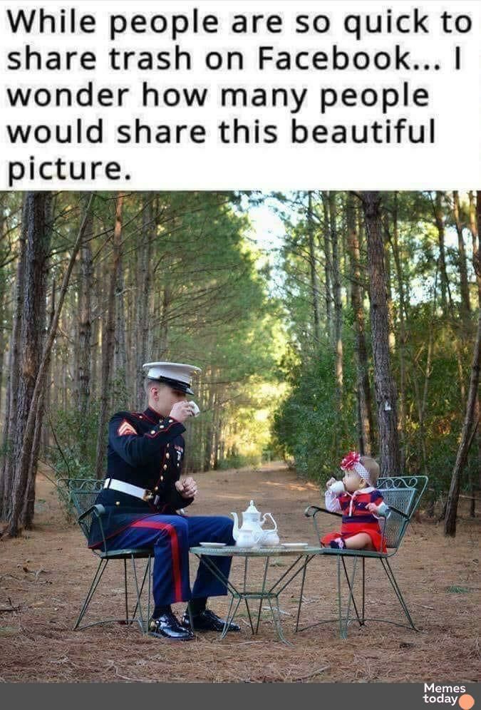 While people are so quick to share trash on Facebook wonder how many people would share this beautiful picture