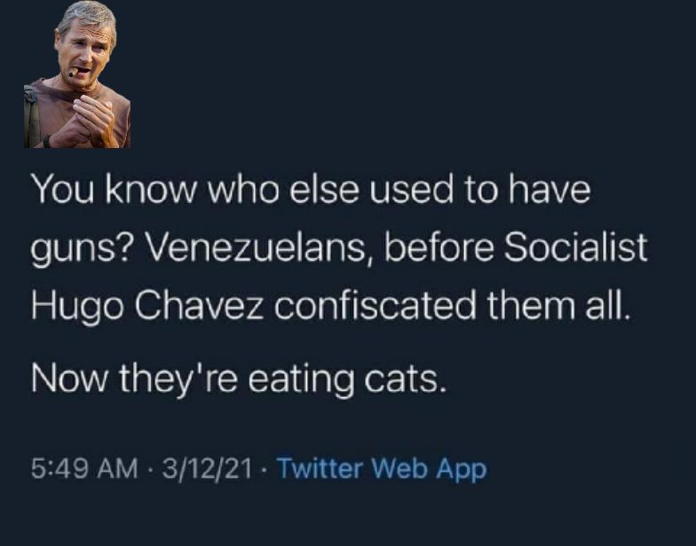 You know who else used to have guns Venezuelans before Socialist o UeToN 1 aF YiY A ololp eI l RUa T 11 NOVAGIEVACEEE alefer 1ER 549 AM 31221 Twitter Web App