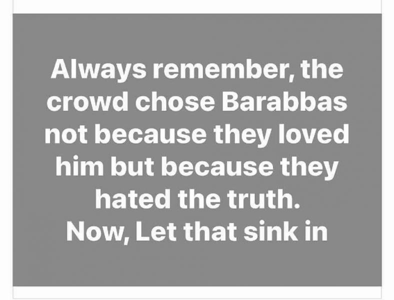 ANTENVER 10 T p o LT g d o T crowd chose Barabbas g Lo l o TXoX VIR o g TAVA VCTs him but because they ENCTO R TR gTid Now Let that sink in