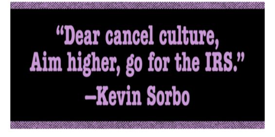 Dear cancel culture Aim higher go for the IRS Kevin Sorbo
