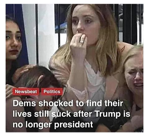 7 4 Newsbeat Politics Dems shogked to find their lives stillstick after Trump is no longer president