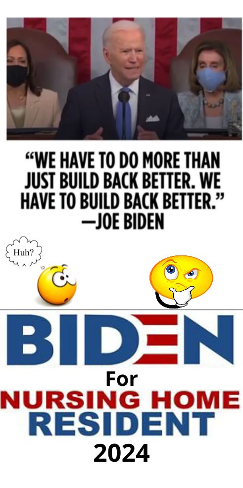 WE HAVE T0 DO MORE THAN JUST BUILD BACK BETTER WE HAVE TO BUILD BACK BETTER JOE BIDEN BN l uhi x _ For NURSING HOME RESIDENT 2024